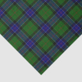 Sinclair Tartan Blau kariert Seidenpapier (Detail)