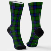 Sinclair Tartan Blau kariert Socken (Gewinkelt)