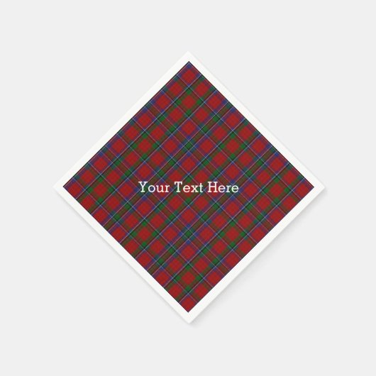 Sinclair Tartan Kariert Paper Napkins Serviette (Ecke)