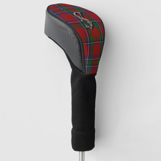Sinclair Tartan Karierte Mit Monogramm Treiberabde Golf Headcover (angewinkelt)