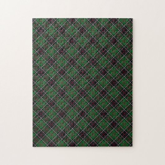 Sinclair Tartan Kariertes Muster Puzzle (Vertikal)