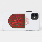 Sinclair Tartan Scottish Kariert Lion Rampant Case-Mate iPhone Hülle (Rückseite (Horizontal))