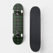 Sinclair Tartan Scottish Kariert Pattern Skateboard (Vorderseite)
