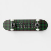 Sinclair Tartan Scottish Kariert Pattern Skateboard (Horizontal)