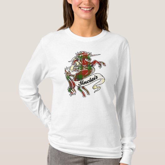 Sinclair Tartan Unicorn T-Shirt (Vorderseite)