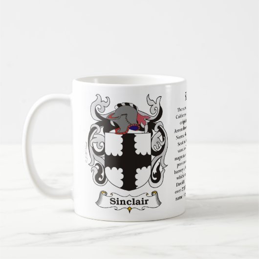 Sinclair, Ursprung, Bedeutung und das Wappen Kaffeetasse (Links)