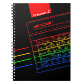 Sinclair ZX Spektrum Rainbow Notizblock (Vorderseite)