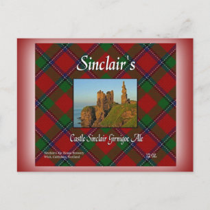 Sinclair's Castle Sinclair Girnigoe Ale Postkarte