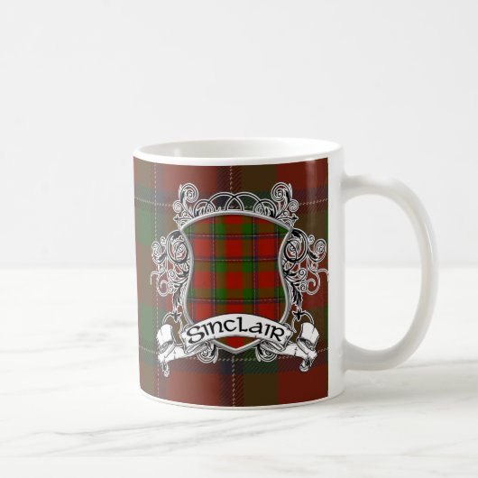 Sinclairtartan-Schild Kaffeetasse (Rechts)