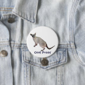 Sind cooler, cooler Pussy siamesisch Button (Beispiel)