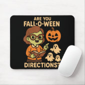 sind Fall O Ween Anweisungen Lustig Lehrer Hallowe Mousepad (Mit Mouse)