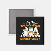 sind Fall O Ween Richtungen Lustig Lehrer Hallowee Magnet (Vorderseite/Rückseite)