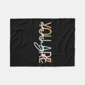 Sind genug psychische Gesundheit Bewusstsein Krank Fleecedecke (Vorderseite (Horizontal))