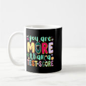 Sind mehr als ein lustiger Testwert-Tag Kaffeetasse (Links)