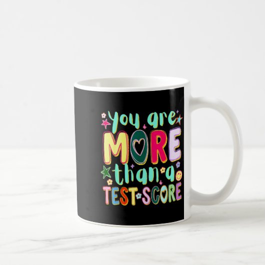 Sind mehr als ein lustiger Testwert-Tag Kaffeetasse (Rechts)