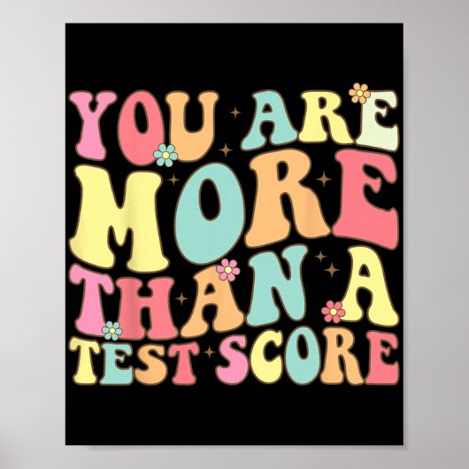 sind mehr als ein Test Score Groovy Lehrer Test Da Poster (Vorne)