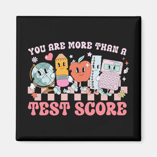 Sind mehr als ein Test Score Lehrer Kinder Test Magnet (Vorne)