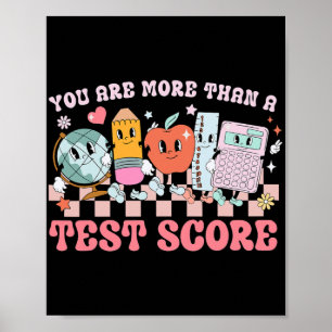 Sind mehr als ein Test Score Lehrer Kinder Test Poster