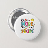 sind mehr als ein Test-Score-Lehrer Test Da Button (Vorne & Hinten)