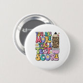 sind mehr als ein Test-Score-Lehrer Test Da Button (Vorne & Hinten)