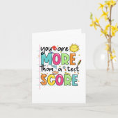 sind mehr als ein Test-Score-Lehrer Test Da Karte (Gelbe Blume)