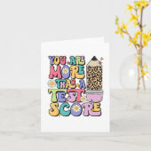 sind mehr als ein Test-Score-Lehrer Test Da Karte (Gelbe Blume)