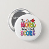 sind mehr als ein Test Score Test Day Teache Button (Vorne & Hinten)
