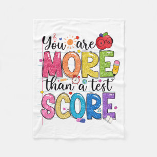 sind mehr als ein Test Score Test Day Teache Fleecedecke