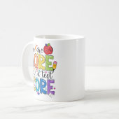 sind mehr als ein Test Score Test Day Teache Kaffeetasse (Vorderseite Links)