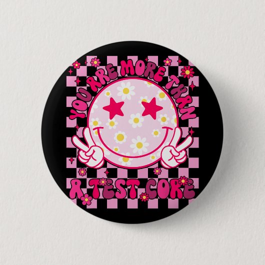 sind mehr als ein Test Score Testing Day Smile Hip Button (Vorderseite)