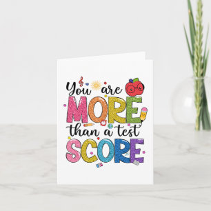 sind mehr als ein Test-Score-Teststaar-Test Karte