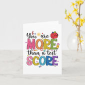 sind mehr als ein Test-Score-Teststaar-Test Karte (Gelbe Blume)