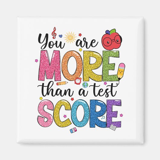 sind mehr als ein Test-Score-Teststaar-Test Magnet (Vorne)