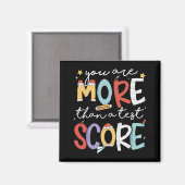 sind mehr als ein Test-Score-Teststaar-Test Magnet (Vorderseite/Rückseite)