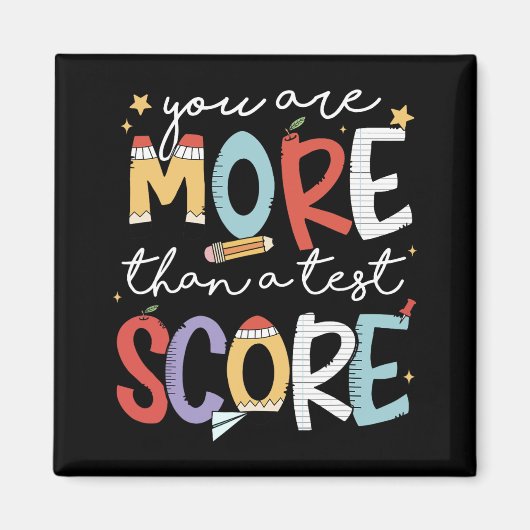 sind mehr als ein Test-Score-Teststaar-Test Magnet (Vorne)