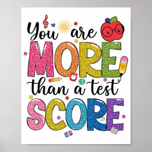 sind mehr als ein Test-Score-Teststaar-Test Poster