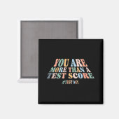 sind mehr als ein Testergebnis. Groovy Test Day Te Magnet (Vorderseite/Rückseite)