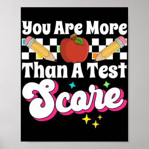 sind mehr als ein Testergebnis-Testtag Poster