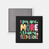 Sind mehr als ein Testwert lustiger Testtag Magnet (Vorderseite/Rückseite)