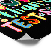Sind mehr als ein Testwert lustiger Testtag Poster (Ecke)