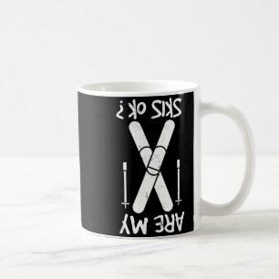 Sind meine Himmel in Ordnung, Wintersport, Skifahr Kaffeetasse