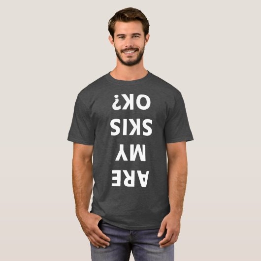 Sind meine Skier okay Winter Funny Ski? T-Shirt (Vorne ganz)