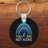 Sind nicht allein Selbstmordbewusstsein psychische Schlüsselanhänger (Vorderseite)