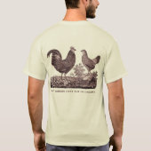 Sind nicht niemand hier aber wir Hühner! T-Shirt (Rückseite)