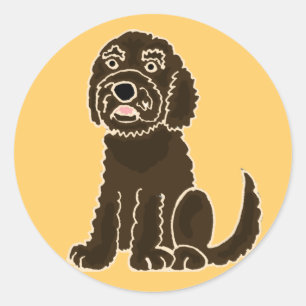 SIND Schokolade Labradoodle Aufkleber