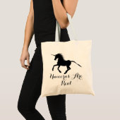 Sind schwarze SilhouetteUnicorns der Typografie-| Tragetasche (Vorderseite (Produkt))