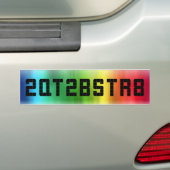 Sind Sie "2QT2BSTR8"? Autoaufkleber (Auf Auto)