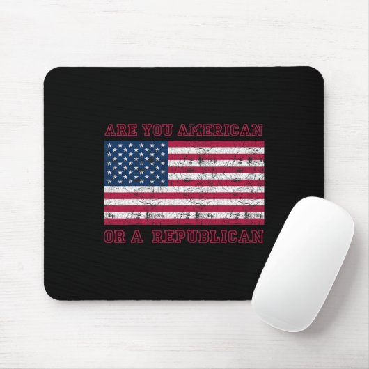 Sind Sie Amerikaner oder Republikaner? Mousepad (Mit Mouse)