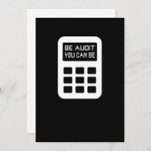 Sind Sie Audit können Sie Funny Accountant CPA Einladung (Vorne/Hinten)