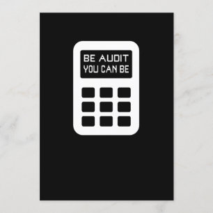Sind Sie Audit können Sie Funny Accountant CPA Einladung